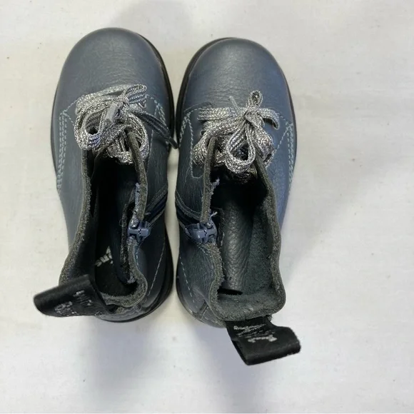 Dr. Martens 1460 Pascal T Docs Toddler Kids Size 8 Pascal Gunmetal Gray Boots - Picture 6 of 11